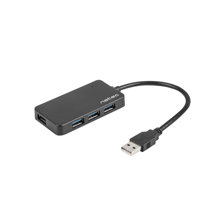 440x440 Natec | 4 Port Hub With USB 3.0 | Moth NHU-1342 | Black | 0.15 m