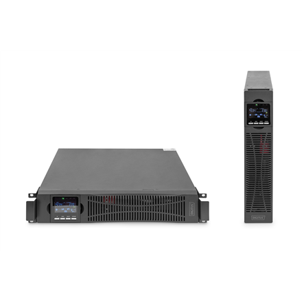 440x440 DIGITUS OnLine UPS, rack/tower, 3000VA, 3000W, LCD, 8 x C13, 1 x C19, RS-232, USB, SNMP card (optional), relay card (optional) | Digitus | OnLine UPS | DN-170096, 3000 VA / 3000 W | 3000 VA | 3000 W | C20