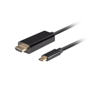 Lanberg USB-C to HDMI Cable, 0.5 m 4K/60Hz, Black | Lanberg | USB-C to HDMI Cable | CA-CMHD-10CU-0005-BK | 0.5 m