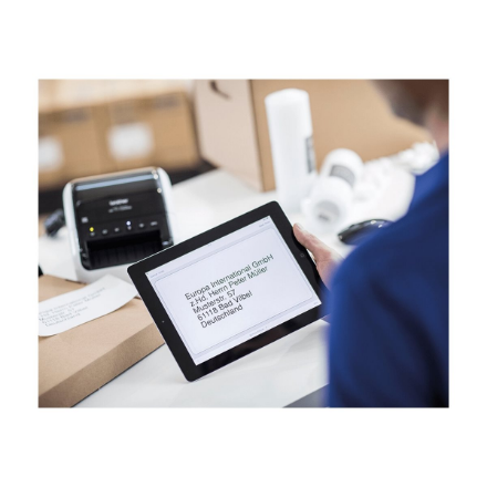 440x440 Brother QL-1110NWBC | Mono | Thermal | Label Printer | Wi-Fi | White/Black