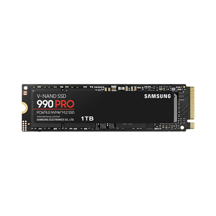 440x440 Samsung | 990 PRO | 1000 GB | SSD form factor M.2 2280 | Solid-state drive interface PCIe Gen4x4 | Read speed 7450 MB/s | Write speed 6900 MB/s