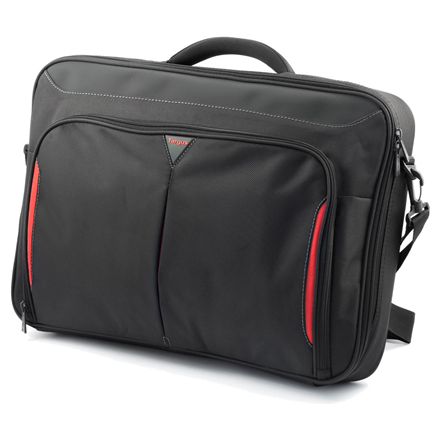 Targus | Clamshell Laptop Bag | CN418EU | Briefcase | Shoulder strap | Black/Red