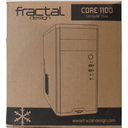 SALE OUT. Fractal Design Core 1100, Black | Fractal Design | CORE 1100 | Black | Micro ATX | DAMAGED PACKAGING, DENTED BODY