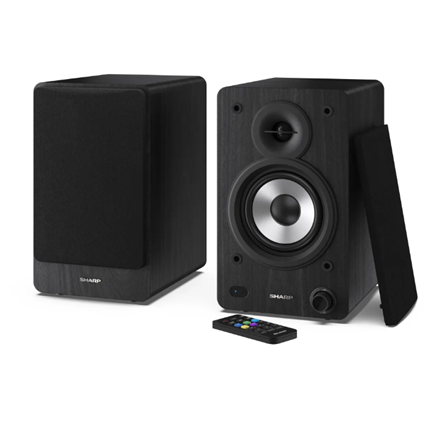 Sharp CP-SS30 Bookshelf Speakers, Black | Sharp | Speakers | CP-SS30(BK) Bookshelf | 60 W | Bluetooth | Wireless connection | Black