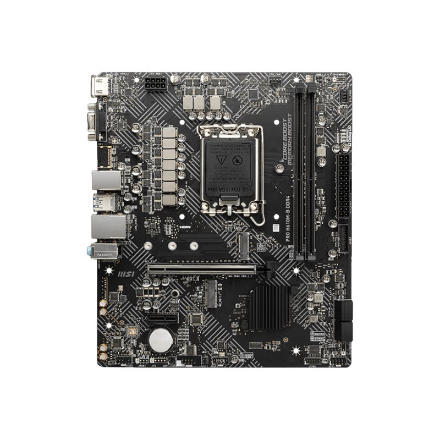 440x440 MSI | PRO H610M-G | Processor family Intel | Processor socket LGA1700 | DDR5 | Supported hard disk drive interfaces SATA, M.2 | Number of SATA connectors 4