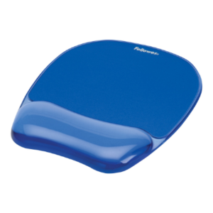 440x440 Fellowes | Mouse pad with wrist support CRYSTAL | Mouse pad with wrist pillow | 230 x 202 x 32 mm | Blue