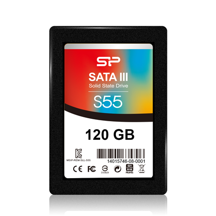 440x440 Silicon Power | Slim S55 | 120 GB | Solid-state drive interface SATA | Read speed 550 MB/s | Write speed 420 MB/s