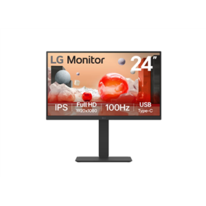 LG | 24BA750-B | 23.8 ” | IPS | FHD | 16:9 | 100 Hz | 5 ms | 1920 x 1080 pixels | 200 cd/m² | HDMI ports quantity 1 | Black