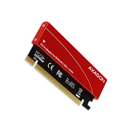 440x440 AXAGON PCI-Express x16 internal adapter to connect an NVMe M.2 SSD to a desktop | PCEM2-S