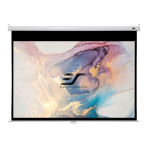 440x440 Elite Screens | Manual Series | M92XWH | Diagonal 92 ” | 16:9 | Viewable screen width (W) 204 cm | White