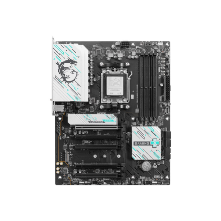 440x440 MSI B840 GAMING PLUS WIFI | Processor family AMD | Processor socket AM5 | DDR5 | Supported hard disk drive interfaces SATA, M.2 | Number of SATA connectors 4