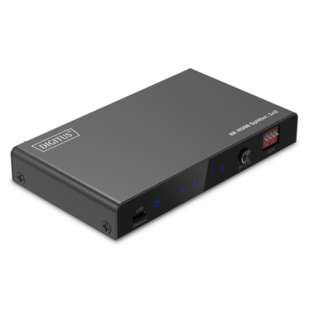 440x440 Digitus 8K HDMI Splitter, 1x2 | DS-55339 | Black
