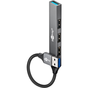 440x440 Goobay Slim 4-Port USB Hub, USB-A to USB-A, 5 Gbit/s | 74456