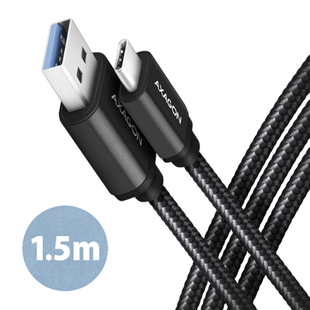 AXAGON | Data and charging USB 3.2 Gen1 cable, 1.5 m | BUCM3-AM15AB | USB Type C - USB Type A