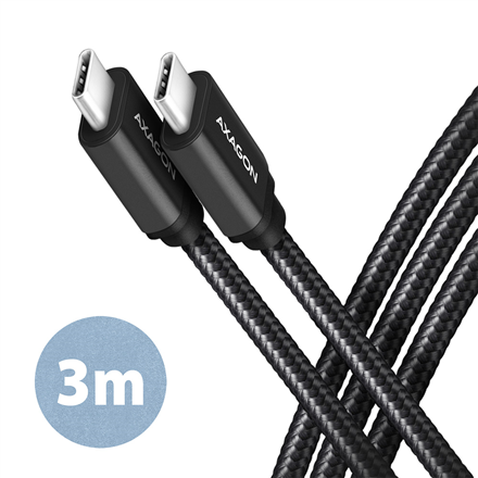 AXAGON | Data and charging USB 3.2 Gen1 cable, 3 m | BUCM3-CM30AB | USB Type C - USB Type C