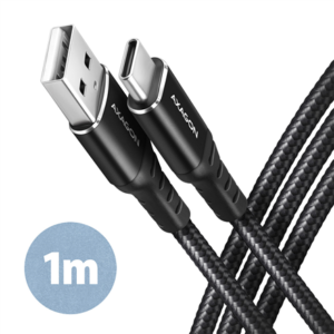 440x440 AXAGON | Data and charging USB 2.0 cable, 1 m | BUCM-AM10AB | USB-C to USB-A