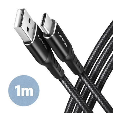 440x440 AXAGON | Data and charging USB 2.0 cable, 1 m | BUCM-AM10AB | USB-C to USB-A