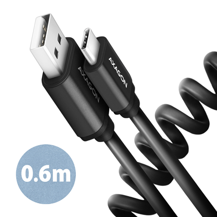 440x440 AXAGON | Data and charging USB 2.0 cable, 0.6 m | BUCM-AM10TB | USB-A to USB-C