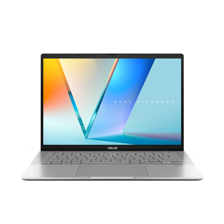 Asus Vivobook S14 | Cool Silver | 14 " | IPS | WUXGA | 60 Hz | 1920 x 1200 pixels | Anti-glare | Intel Core i5 | i5-13420H | 16 GB | DDR5 | Solid-state drive capacity 512 GB | Intel Graphics | Windows 11 Home | 802.11ax | Bluetooth version 5.3 | Keyboard language US international | Keyboard backlit | Battery warranty 12 month(s) | Warranty 24 month(s)