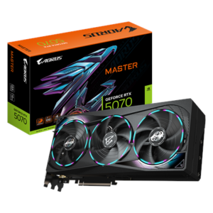440x440 Gigabyte AORUS GeForce RTX 5070 MASTER 12G | NVIDIA | 12 GB | GeForce RTX 5070 | HDMI ports quantity 1 | PCI-E 5.0