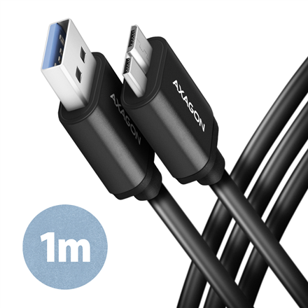 440x440 AXAGON | Data and charging cable, 1 m | BUMM3-AM10AB | USB Type A to USB Type Micro-B