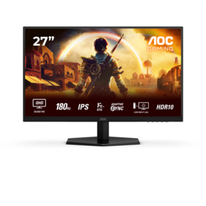AOC | Q27G42XE | 27 ” | IPS | QHD | 16:9 | 180 Hz | 1 ms | 2560 x 1440 pixels | 300 cd/m² | HDMI ports quantity 2 | Black