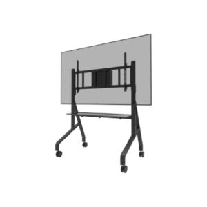 Neomounts Floor stand | FL50-575BL1 TV trolley | Adjustable Height | 65-110 ” | Maximum weight (capacity) 125 kg | Black