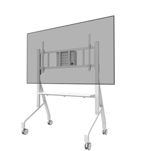 Neomounts Floor stand | FL50-575WH1 TV trolley | Adjustable Height | 65-110 ” | Maximum weight (capacity) 125 kg | White