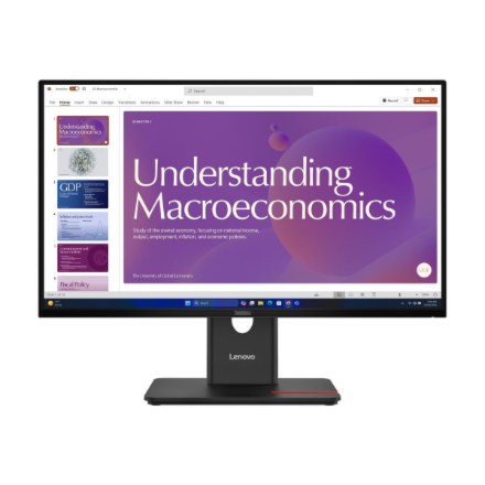 Lenovo | ThinkVision T24D-40 | 23.8 " | IPS | 16:9 | 120 Hz | 4 ms | 1920 x 1080 pixels | 250 cd/m² | HDMI ports quantity 1 | Eclipse Black | Warranty 36 month(s)
