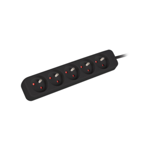 Lanberg | Power strip outlets for UPS system, 1m | PS0-05E-0100-IEC-BK | Sockets quantity 5