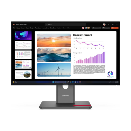 440x440 Lenovo | ThinkVision P24q-40 | 23.8 " | IPS | 16:9 | 120 Hz | 4 ms | 2560 x 1440 pixels | 300 cd/m² | HDMI ports quantity 1 | Raven Black | Warranty 36 month(s)