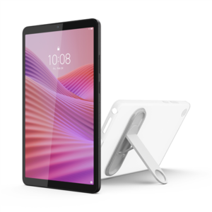 440x440 Lenovo Tab One 4G LTE (without power adapter) | ZAF10175SE | 8.7 ” | Luna Grey | IPS | 1340 x 800 pixels | MediaTek | Helio G85 | Soldered LPDDR4x GB | 4 | 64 GB | 4G | Wi-Fi | Front camera | 2 MP | Rear camera | 8 MP | Bluetooth | 5.3 | Android | 14 (OS upgrades until Android 16 and 4 years security patches) | Warranty 24 month(s) | Clear Case, USB-A to USB-C cable, Manual
