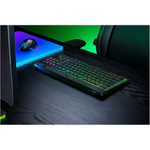 440x440 Razer | BlackWidow V4 Low-Profile HyperSpeed | Keyboard | Wireless | US | Bluetooth | Orange Switches | Black
