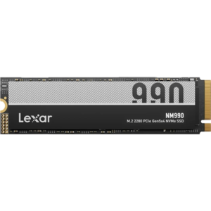 440x440 Lexar SSD | NM990 | 2000 GB | SSD form factor M.2 2280 | Solid-state drive interface PCIe Gen 5×4 | Read speed 14000 MB/s | Write speed 10000 MB/s