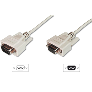440x440 Digitus | Data transfer extension cable, D-Sub9/St – D-Sub9/Bu | AK-610203-030-E