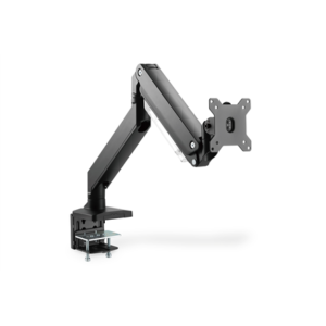 Digitus Desk Mount | Universal Single Monitor Mount with Gas Spring and Clamp Mount | Adjustable Height, Rotate, Tilt, Swivel | 15-35 ” | Maximum weight (capacity) 15 kg | Black