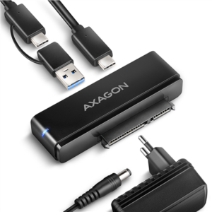 AXAGON USB-C 10Gbps FAST PORT X adapter for 2.5″/3.5″ SSD/HDD | ADSA-FPX