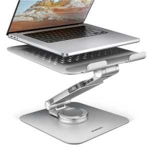 440x440 AXAGON Desk Mount | STND-LR stand with 360° rotation for laptops and tablets | Adjustable Height, Angle | 10-17.3 ” | Aluminum