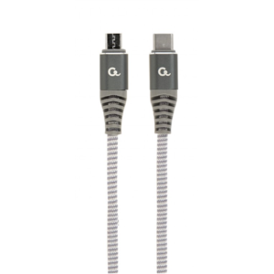 440x440 Cablexpert | Premium cotton braided USB Type-C to micro-USB charging and data cable, 1.5 m | CC-USB2B-CMMBM-1.5M