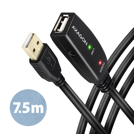440x440 AXAGON | Active extension cable, 7.5 m | ADR-207 | USB Type-A to USB Type-A