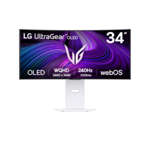 440x440 LG | 34GX90SA-W | 34 ” | OLED | 21:9 | 240 Hz | 1 ms | 3440 x 1440 pixels | 250 cd/m² | HDMI ports quantity 2 | White