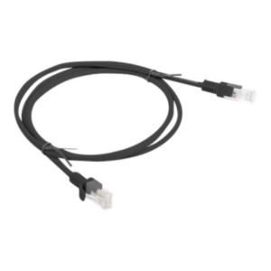 Lanberg | Patch cable – CAT 6 | RJ-45 – male | RJ-45 – male | 1 m | Black | RAL 9004