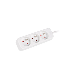 440x440 Lanberg Cable Power Strip 3M 3X French Outlets Quality-Grade Copper | PS0-03E-0300-W