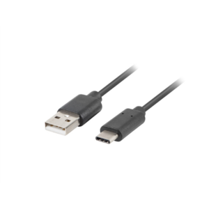 Lanberg | USB Type-C to USB Type-A 2.0 Cable, 0.5 m | CA-USBO-10CU-0005-BK | USB Type-C to USB Type-A