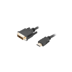 440x440 Lanberg HDMI to DVI-D Cable, Single Link with Gold-Plated Connectors | CA-HDDV-10CC-0018-BK | HDMI to DVI-D | 1.8 m