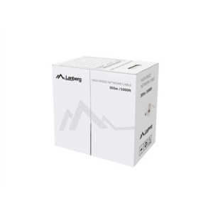 Lanberg | LAN Cable Cat.6 UTP, Solid CU Fluke Passed | LCU6-12CU-0305-S | 305 m | Grey