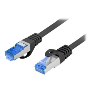 Lanberg | Patch cable – CAT 6a | RJ-45 – male | RJ-45 – male | 1 m | Black | RAL 9004