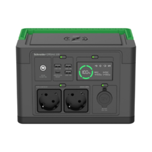 440x440 Schneider Electric Schneider OffGrid Portable Power Station 330, 230V, 332Wh Lithium-ion, LCD, 2 CEE 7/3 Schuko outlets, Sinewave, 3 USB-A, 1 USB-C, Wireless Charger | PPS330-GR