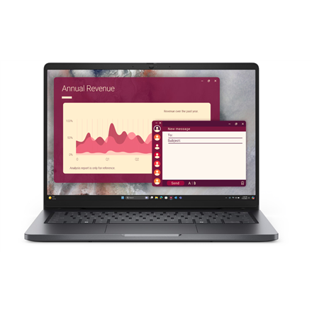 Dell Pro 14 PC14250 | Magnetite | 14 " | FHD+ | Anti-glare | Intel Core 5 | 120U | 16 GB | DDR5 | Solid-state drive capacity 512 GB | Intel Graphics | Windows 11 Pro | 802.11ax | Bluetooth version 5.3 | Keyboard language English | Keyboard backlit | Warranty 36 month(s) | Battery warranty 12 month(s)