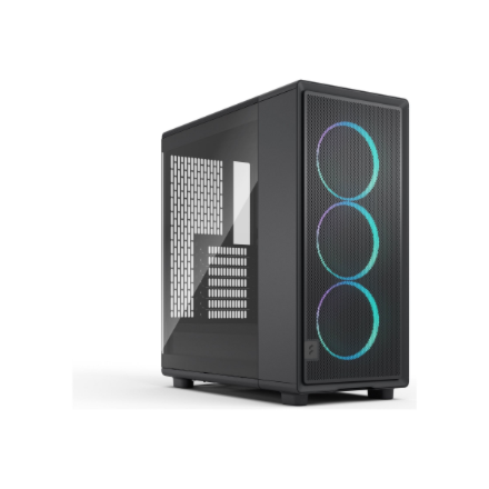 440x440 Fractal Design Case | Epoch | Black TG RGB Light Tint | ATX